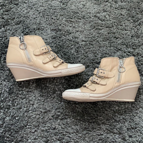 Ash wedge heel leather shoes - Picture 3 of 9